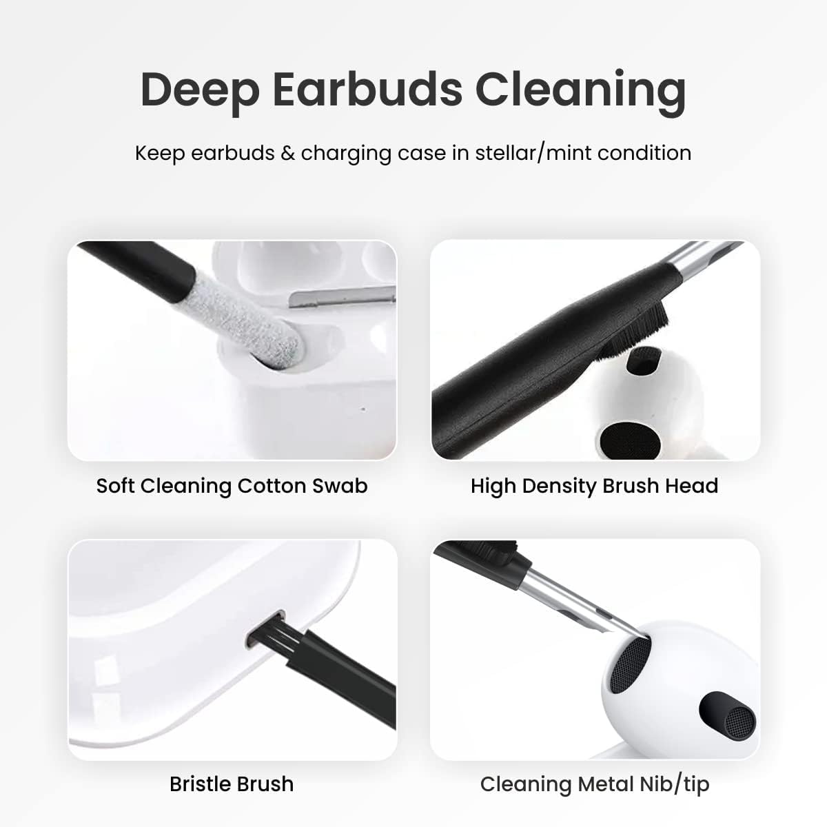 18 in 1 Multi-Purpose Electronic Gadget Cleaning Kit for Smartphones, Tablets, Laptops, Keyboards & Camera Lens | Portable Screen & Keyboard Cleaner with Brushes, Spray & Wipes