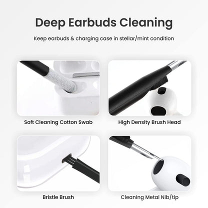 18 in 1 Multi-Purpose Electronic Gadget Cleaning Kit for Smartphones, Tablets, Laptops, Keyboards & Camera Lens | Portable Screen & Keyboard Cleaner with Brushes, Spray & Wipes